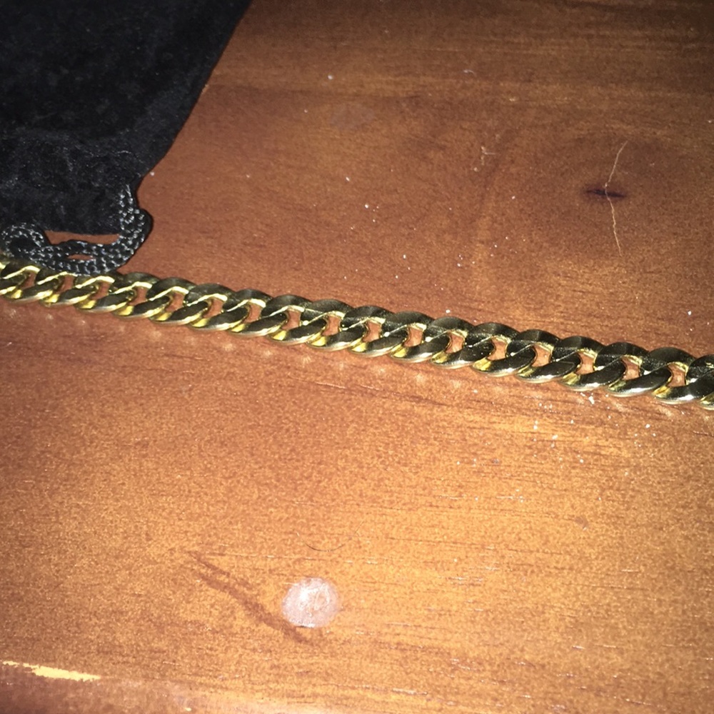 Gold plating over stainless steal chain